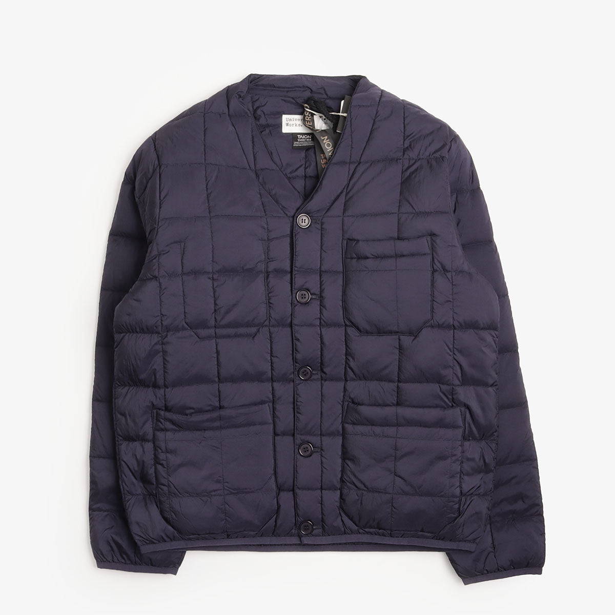 Universal Works Cardigan en duvet softshell