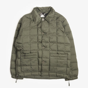 Universal Works x Taion Soft Shell Down Rams Jacket - Green