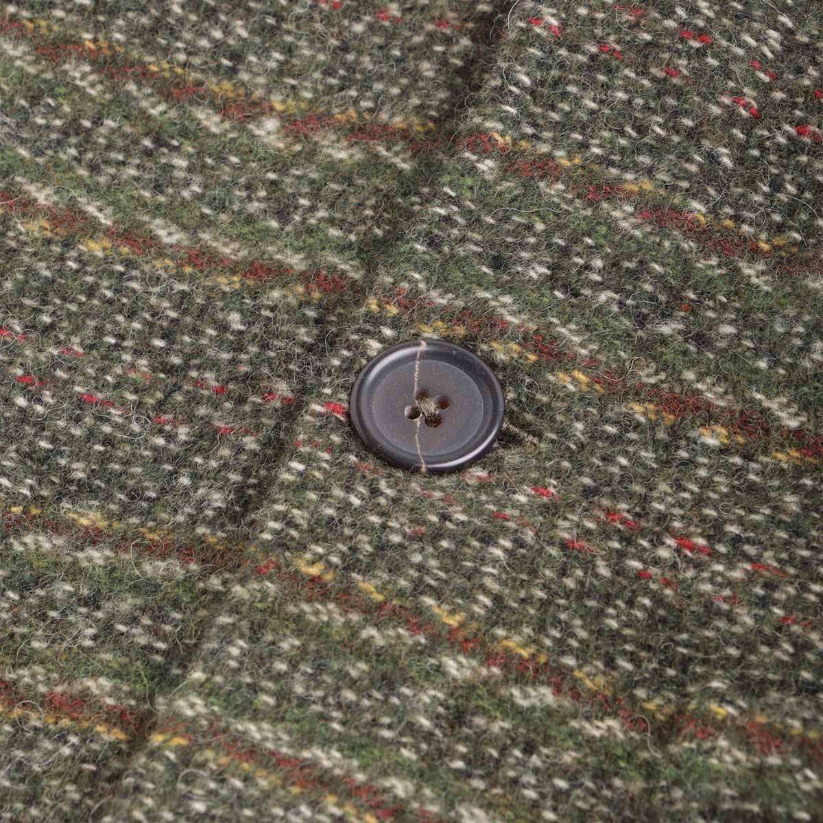 Universal Works Field Jacket, Rug Stripe Olive, Detail Shot 3