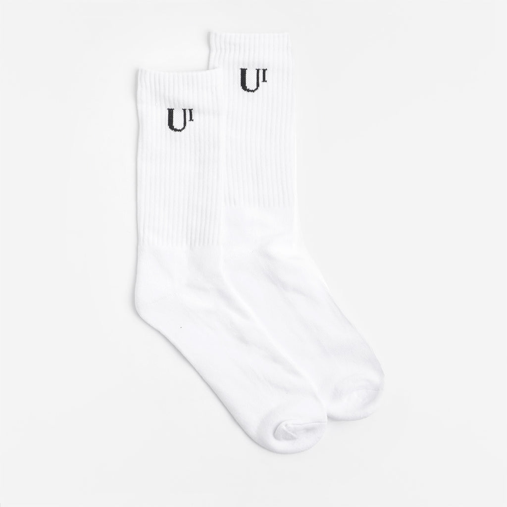 Urban Industry Classic Socks, White, Detail Shot 2