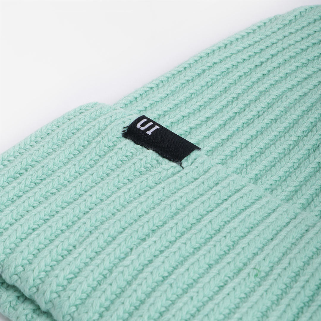 Urban Industry Palmer Beanie, Turquoise, Detail Shot 2