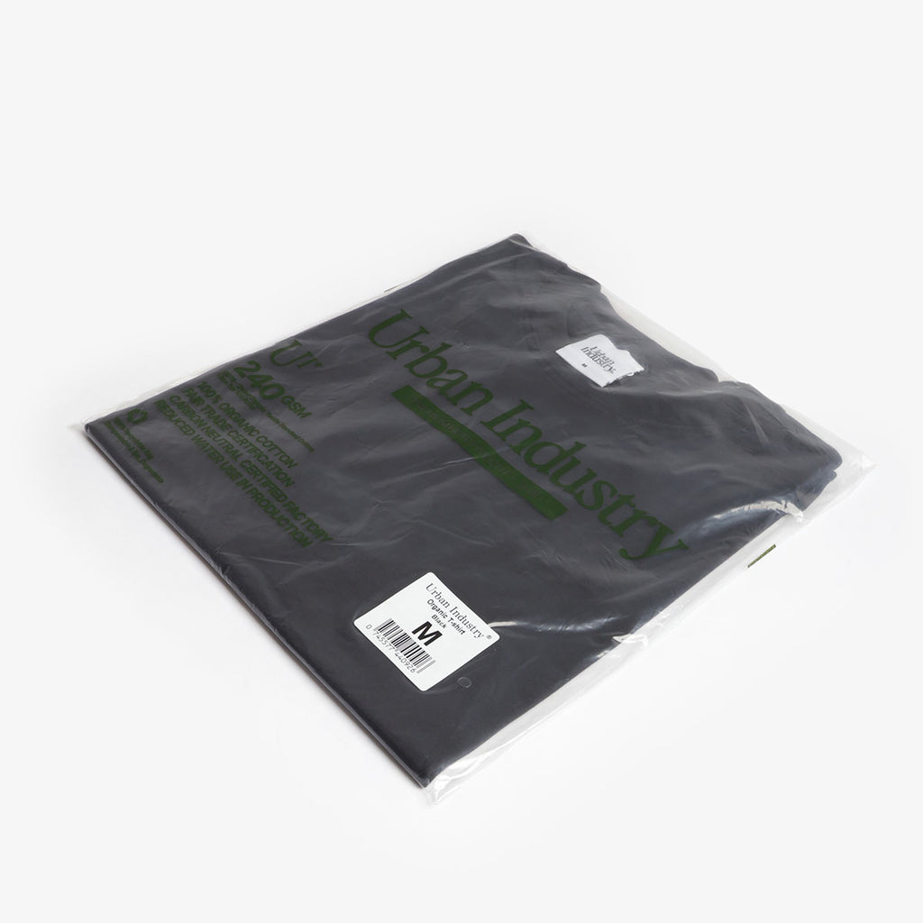 Urban Industry Premium Heavyweight T-Shirt, Black, Detail Shot 5