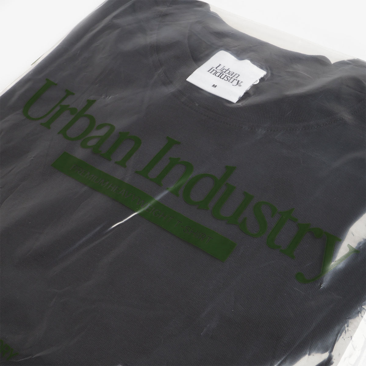 Urban Industry Premium Heavyweight T-Shirt, Black, Detail Shot 6