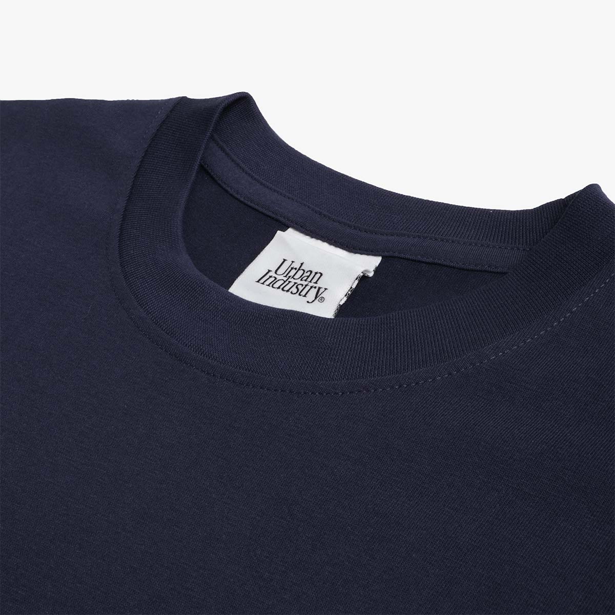 Urban Industry Premium Heavyweight T-Shirt, Navy, Detail Shot 3