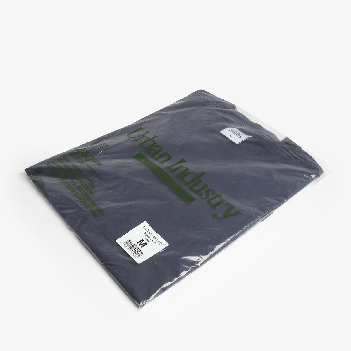 Urban Industry Premium Heavyweight T-Shirt, Navy, Detail Shot 5