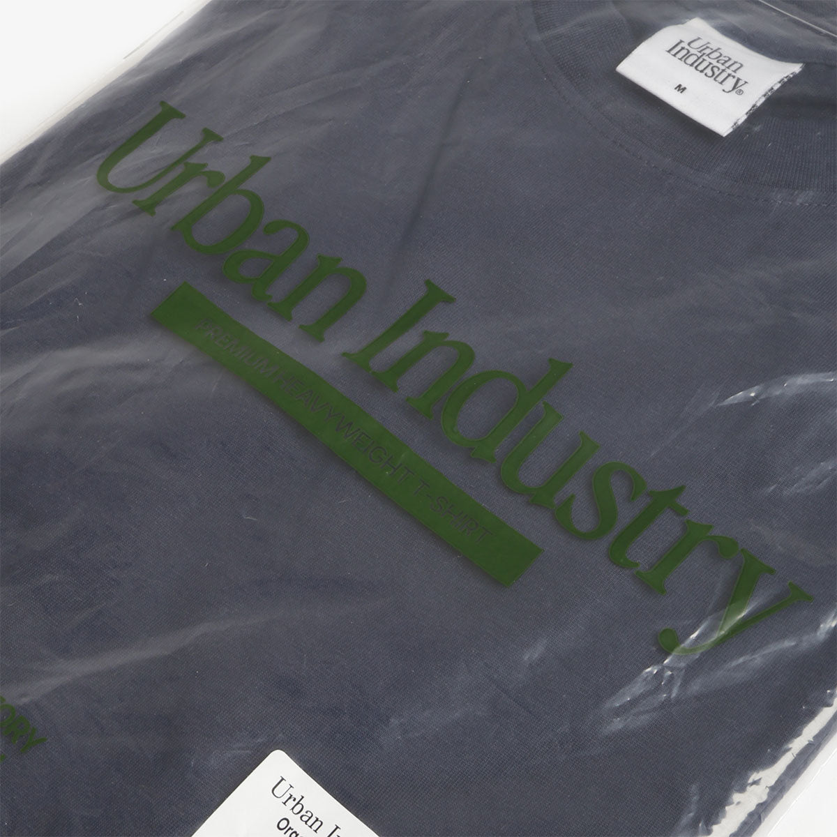 Urban Industry Premium Heavyweight T-Shirt, Navy, Detail Shot 6