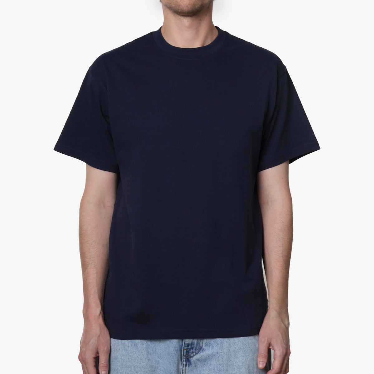 Urban Industry Premium Heavyweight T-Shirt, Navy, Detail Shot 2