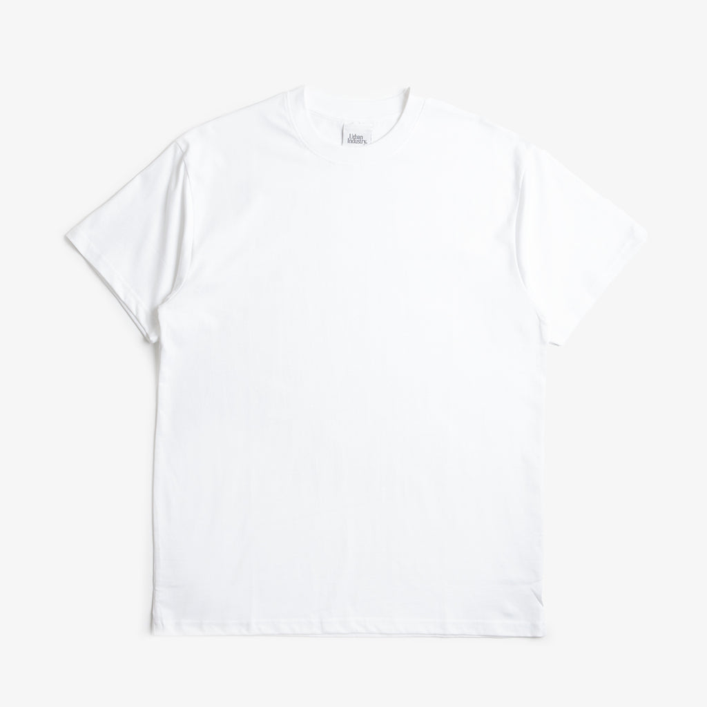 Urban Industry Premium Heavyweight T-Shirt 3-Pack, White, Detail Shot 5