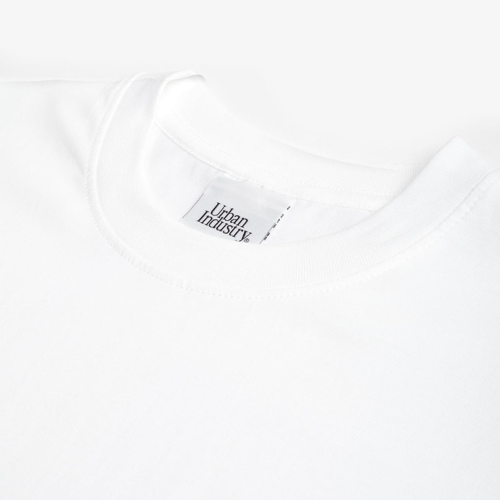 Urban Industry Premium Heavyweight T-Shirt, White, Detail Shot 3
