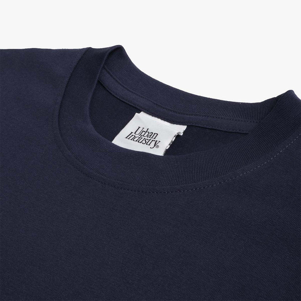 Urban Industry Premium Heavyweight T-Shirt 3-Pack, White Black Navy, Detail Shot 8
