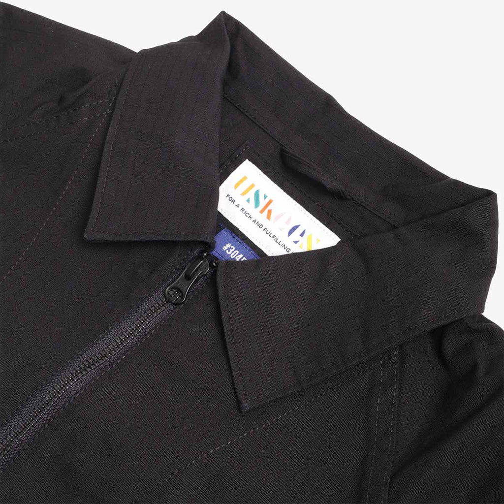 Uskees Ripstop Field Jacket, Black, Detail Shot 3
