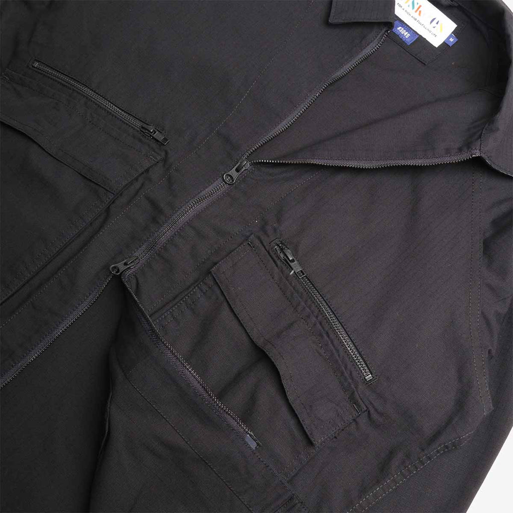 Uskees Ripstop Field Jacket, Black, Detail Shot 4