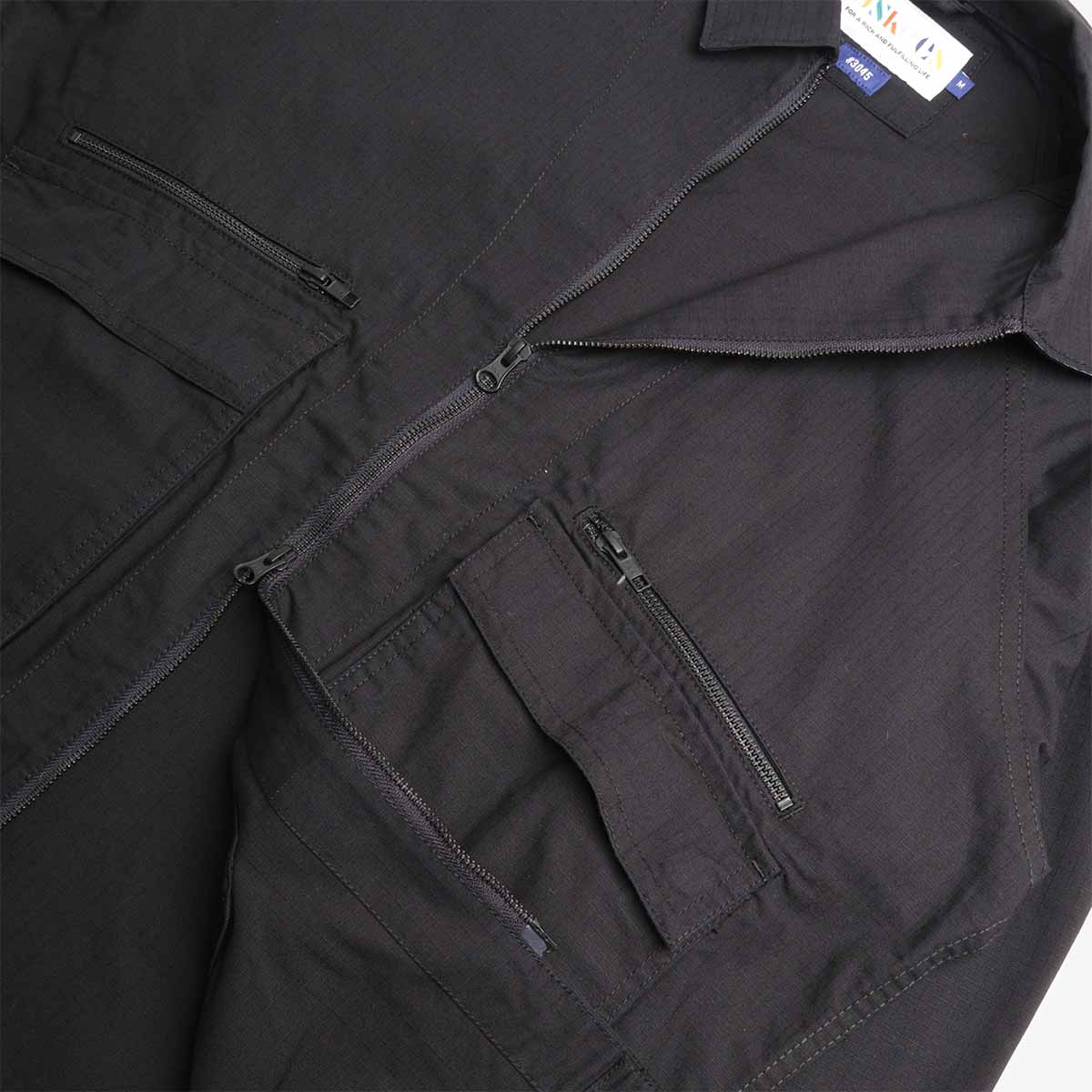 main Uskees Ripstop Field Jacket, Black, Detail Shot 4
