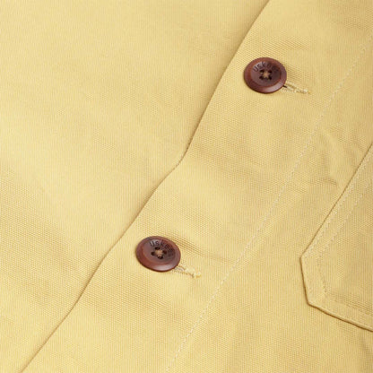 Uskees Buttoned Overshirt, Citronella, Detail Shot 2