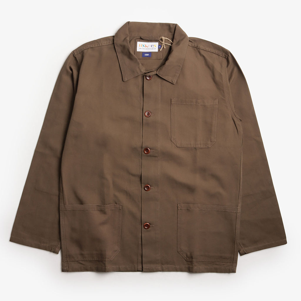 Uskees Buttoned Overshirt, Dark Taupe, Detail Shot 1