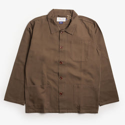 thumbnail Uskees Buttoned Overshirt, Dark Taupe, Detail Shot 1