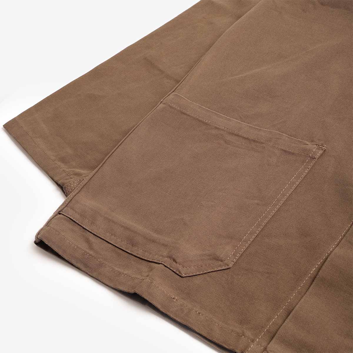Uskees Buttoned Overshirt, Dark Taupe, Detail Shot 3