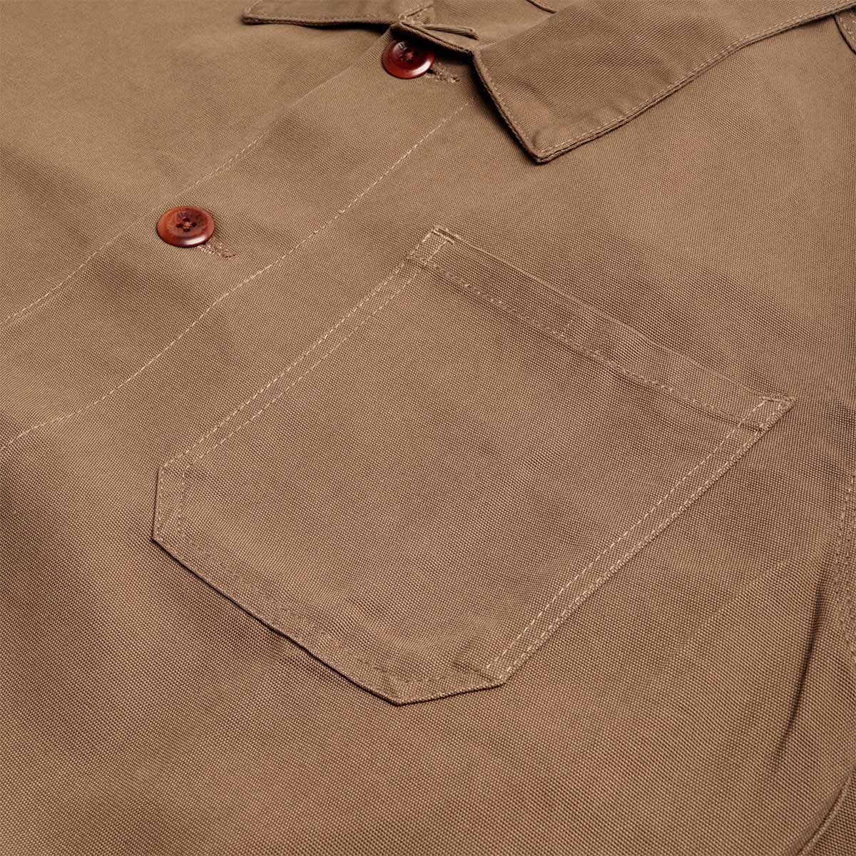 main Uskees Buttoned Overshirt, Dark Taupe, Detail Shot 4