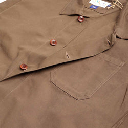 thumbnail Uskees Buttoned Overshirt, Dark Taupe, Detail Shot 5