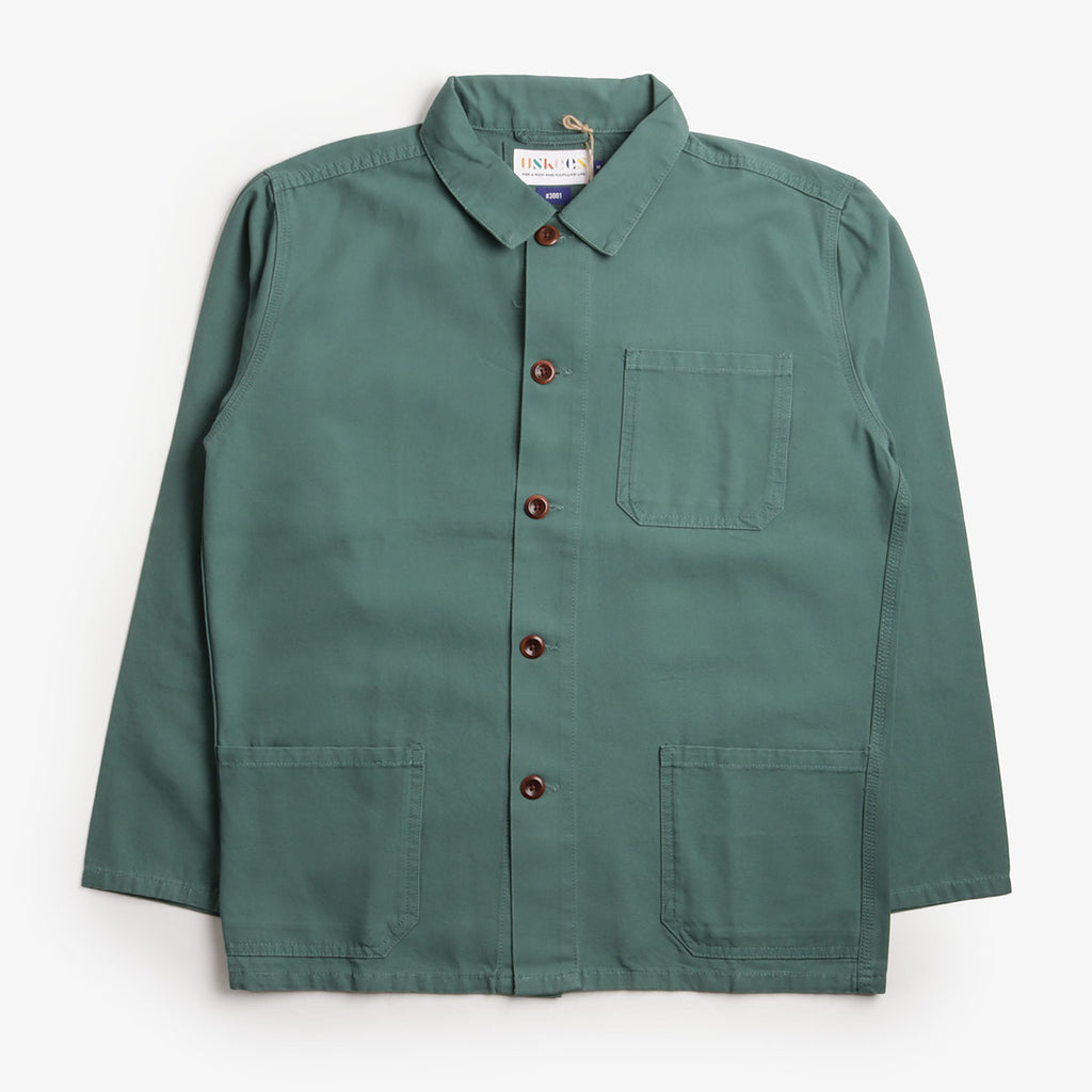 Uskees Buttoned Overshirt, Green, Detail Shot 1