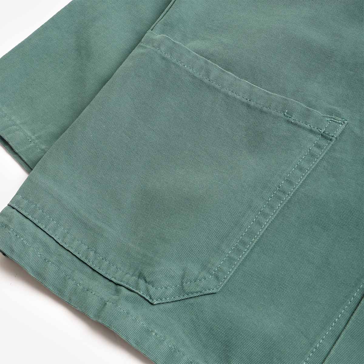 Uskees Buttoned Overshirt, Green, Detail Shot 3