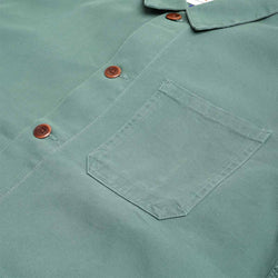 thumbnail Uskees Buttoned Overshirt, Green, Detail Shot 5