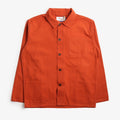 Uskees Buttoned Overshirt, Rust, Detail Shot 1