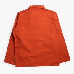 thumbnail Uskees Buttoned Overshirt, Rust, Detail Shot 5