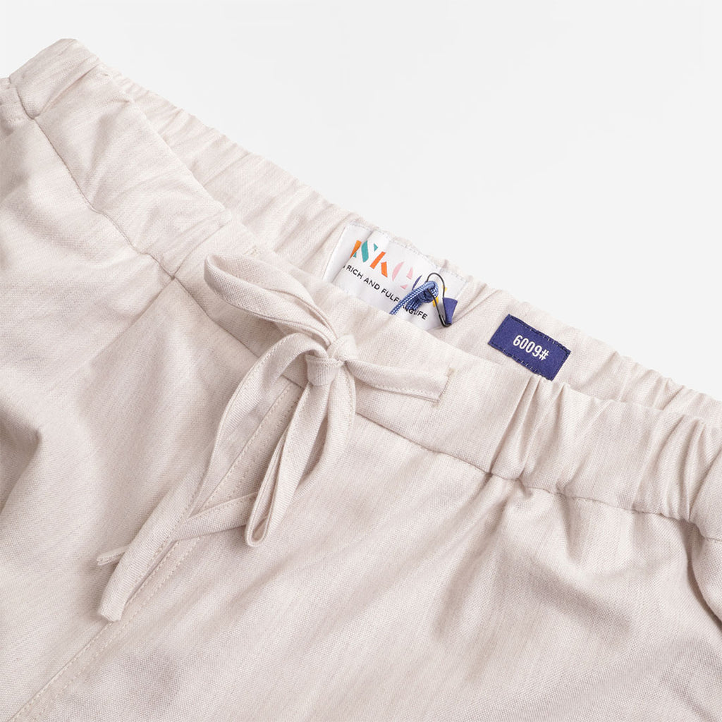 Uskees Cotch Shorts, Ecru, Detail Shot 2
