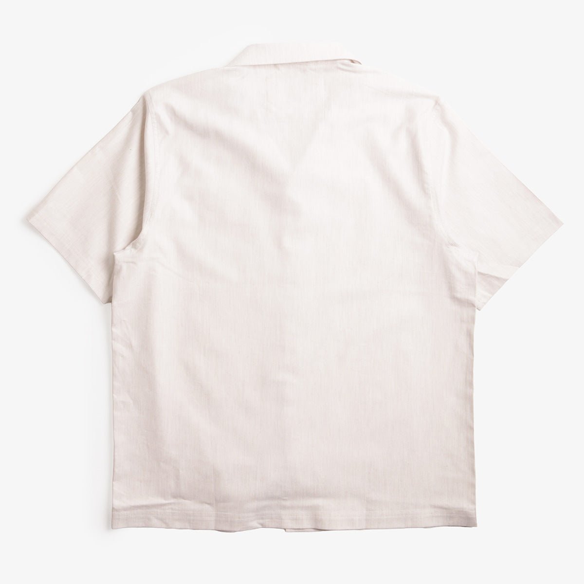 main Uskees Cuban Shirt, Ecru, Detail Shot 4
