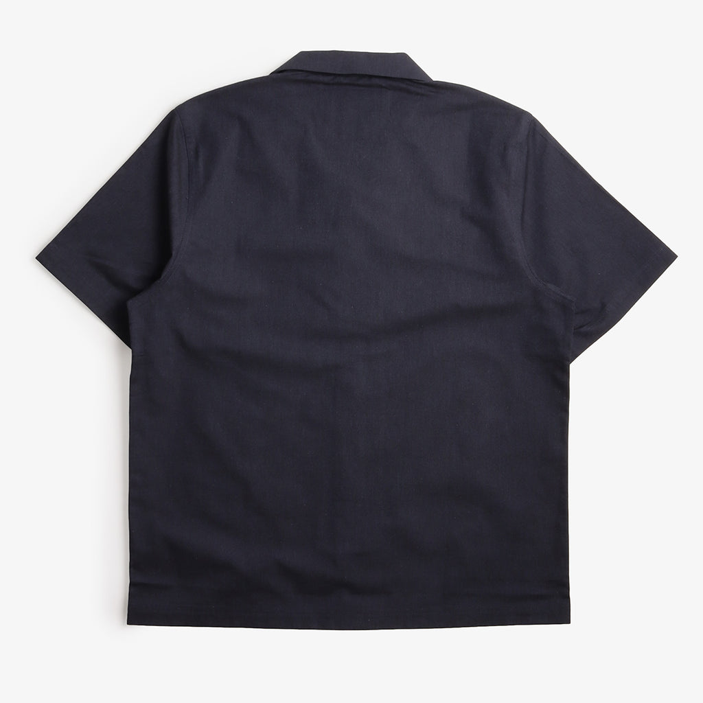 Uskees Cuban Shirt, Atlantic Blue, Detail Shot 4