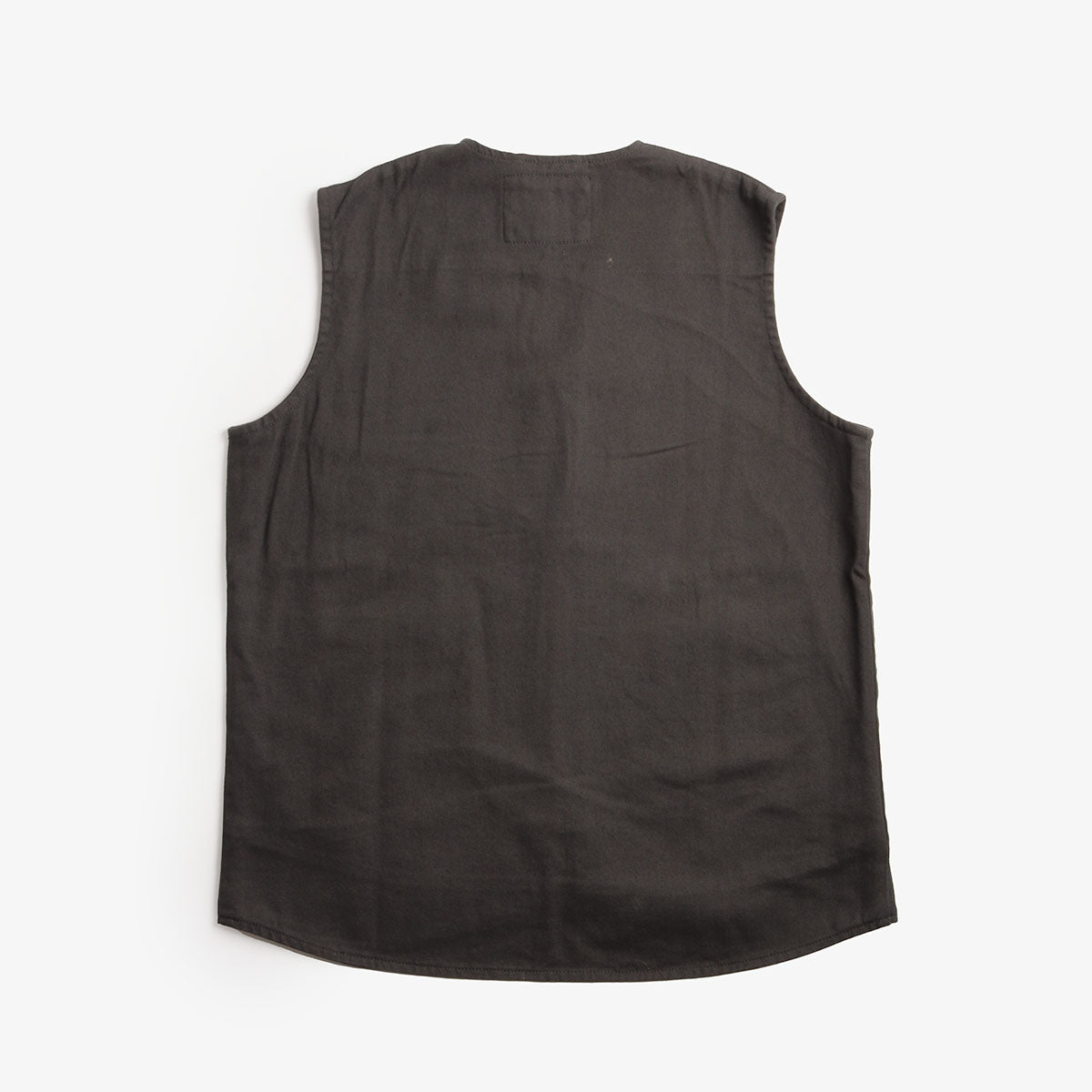 Uskees Drill Zip Up Vest, Charcoal, Detail Shot 4