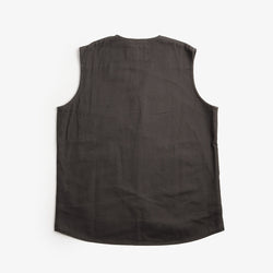 thumbnail Uskees Drill Zip Up Vest, Charcoal, Detail Shot 4