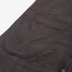 thumbnail Uskees Drill Zip Up Vest, Charcoal, Detail Shot 2