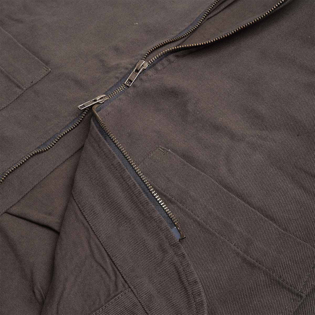 Uskees Drill Zip Up Vest, Charcoal, Detail Shot 3