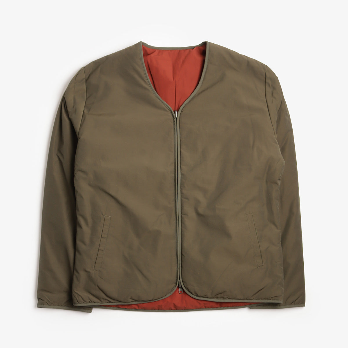 Uskees Evo Liner Jacket, Army Green, Detail Shot 1
