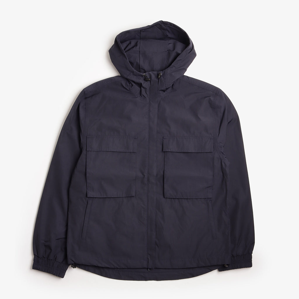 Uskees Evo Shell Coat, Midnight Blue, Detail Shot 1