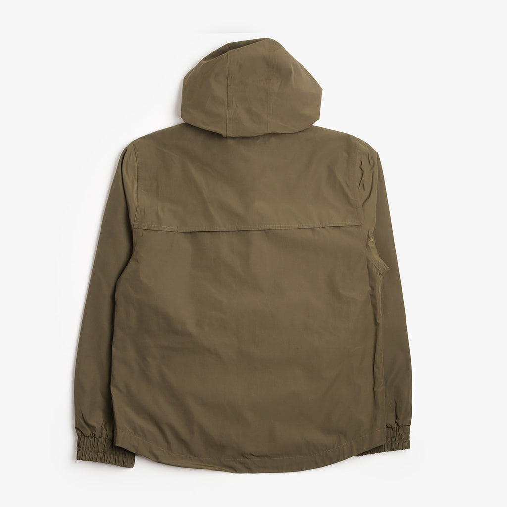 Uskees Evo Shell Coat, Army Green, Detail Shot 2