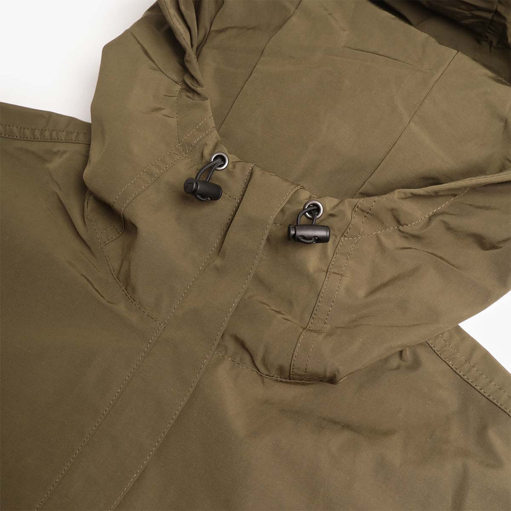 Uskees Evo Shell Coat, Army Green, Detail Shot 3