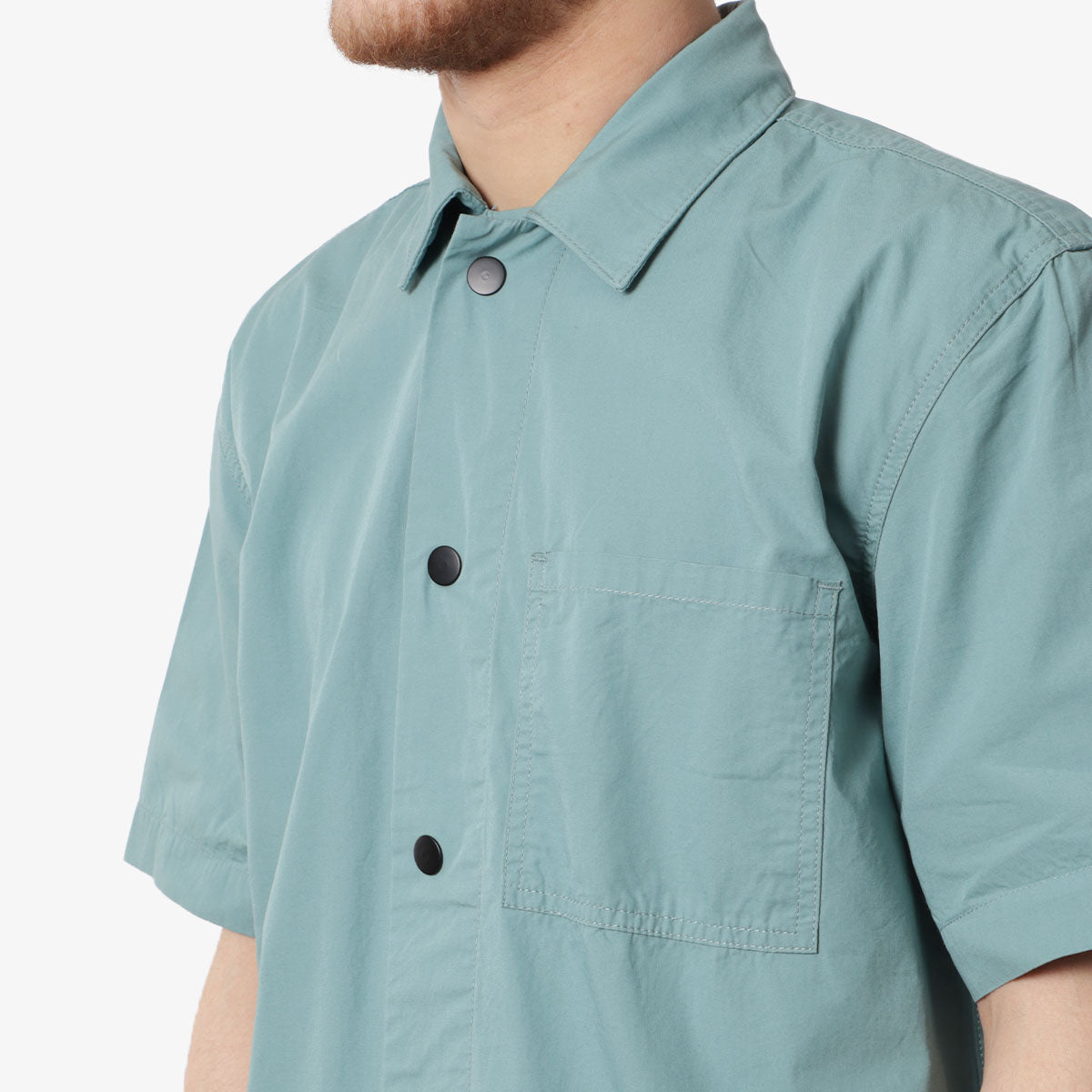 Uskees Lightweight Shirt, Eucalyptus, Detail Shot 2