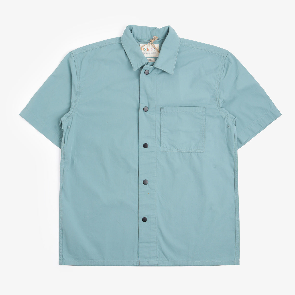 Uskees Lightweight Shirt, Eucalyptus, Detail Shot 4
