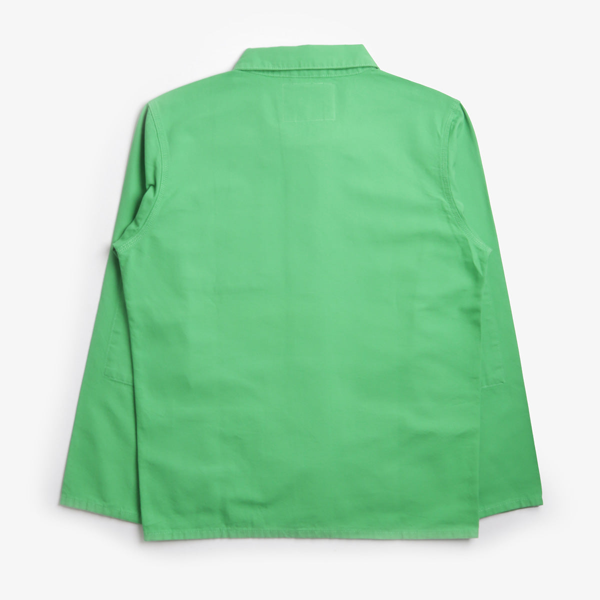 Uskees Buttoned 3001 Overshirt, Tropical Green, Detail Shot 2