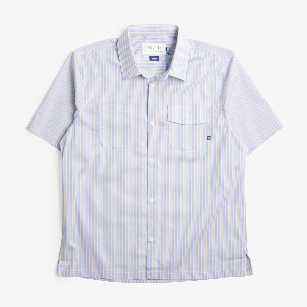 main Uskees Tasker Shirt, Blue Gold Blend, Detail Shot 1