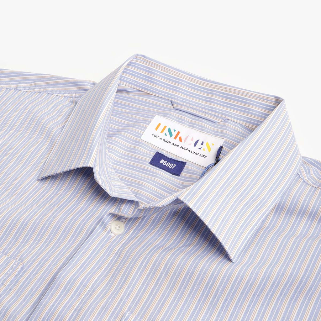 Uskees Tasker Shirt, Blue Gold Blend, Detail Shot 2