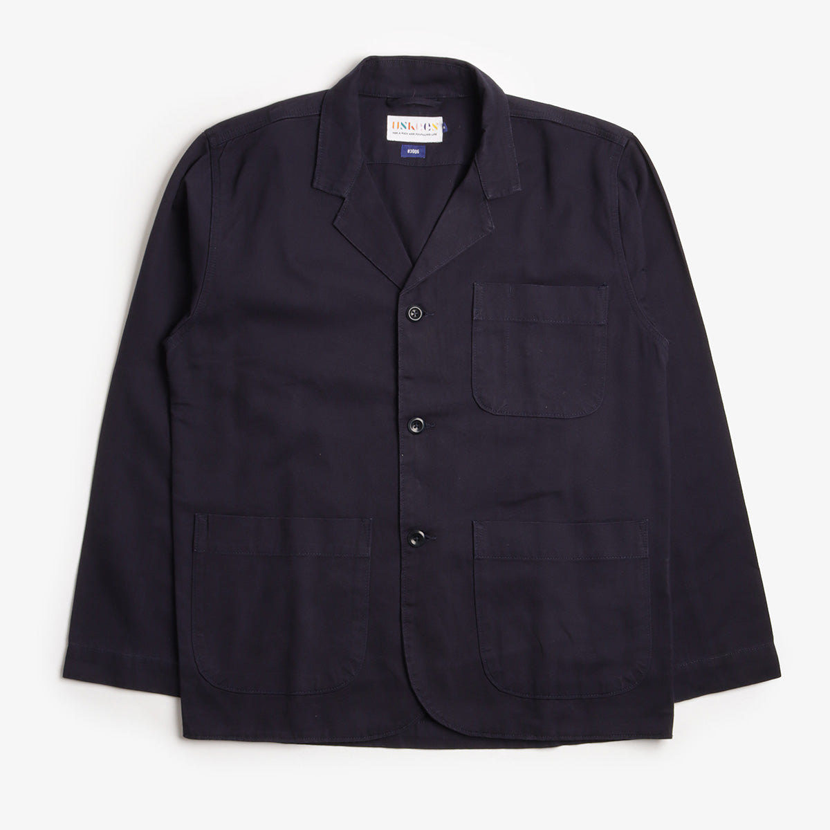 Uskees Twill Blazer, Midnight Blue, Detail Shot 1