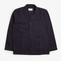 thumbnail Uskees Twill Blazer, Midnight Blue, Detail Shot 1