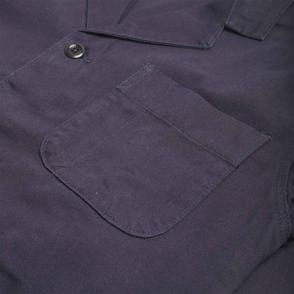 Uskees Twill Blazer, Midnight Blue, Detail Shot 3