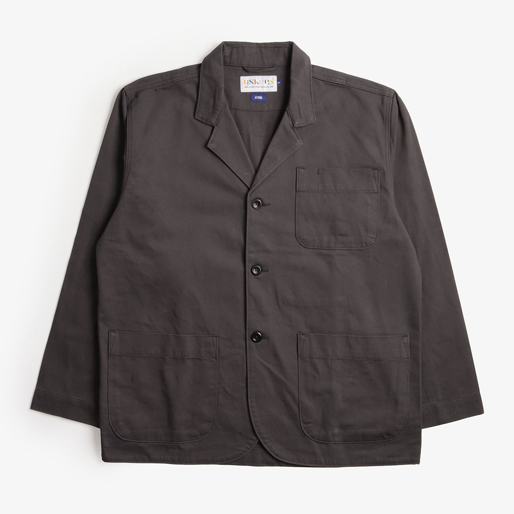 Uskees Twill Blazer, Charcoal, Detail Shot 1
