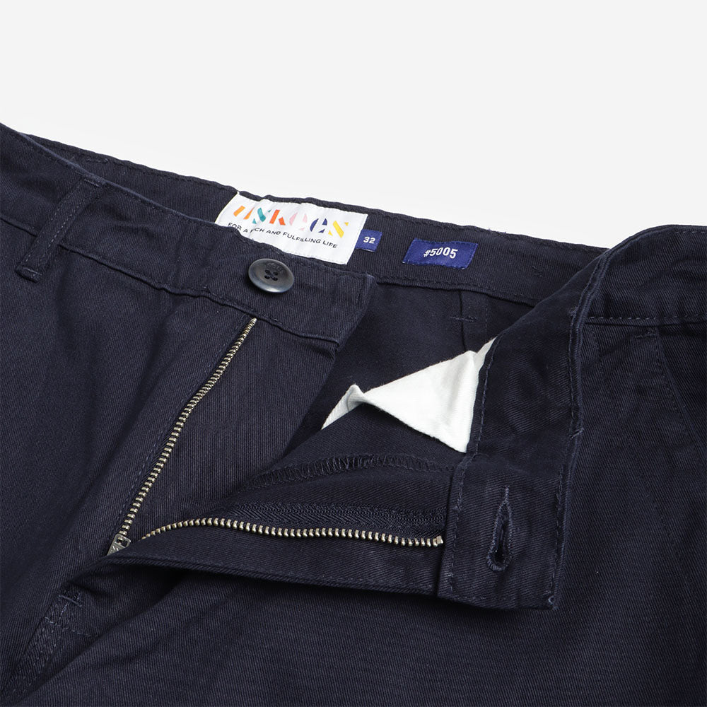 Uskees Twill Workwear Pant, Midnight Blue, Detail Shot 2