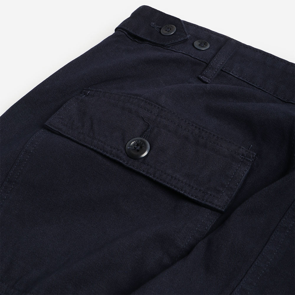 Uskees Twill Workwear Pant, Midnight Blue, Detail Shot 4